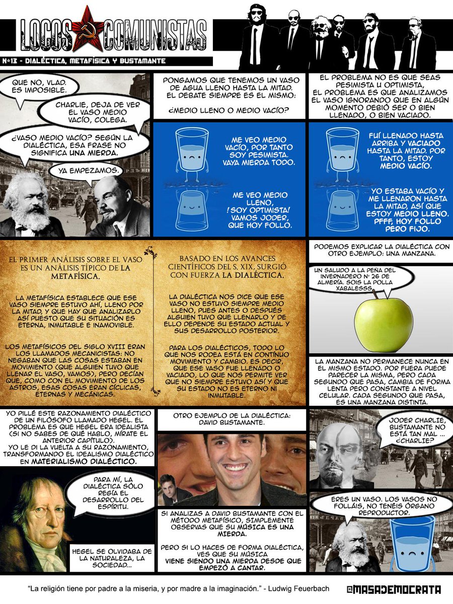 masademocrata's tweet photo. Locos Comunistas - Nº13: Dialéctica, Metafísica y Bustamante. http://t.co/V1C5nnAZTI