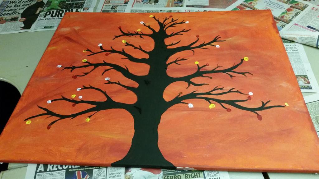 SylviaCANBase's tweet photo. #Art with @BallymoneyBase and @BaseColeraine today #FriendshipTree #Painting #LearningDisability http://t.co/dKWzjgYgzx