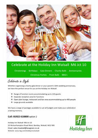 Hold your bash at the Holiday Inn Walsall!
Contact sales.hiwalsall@kewgreen.co.uk today
#meetingheroes #thehaloeffect