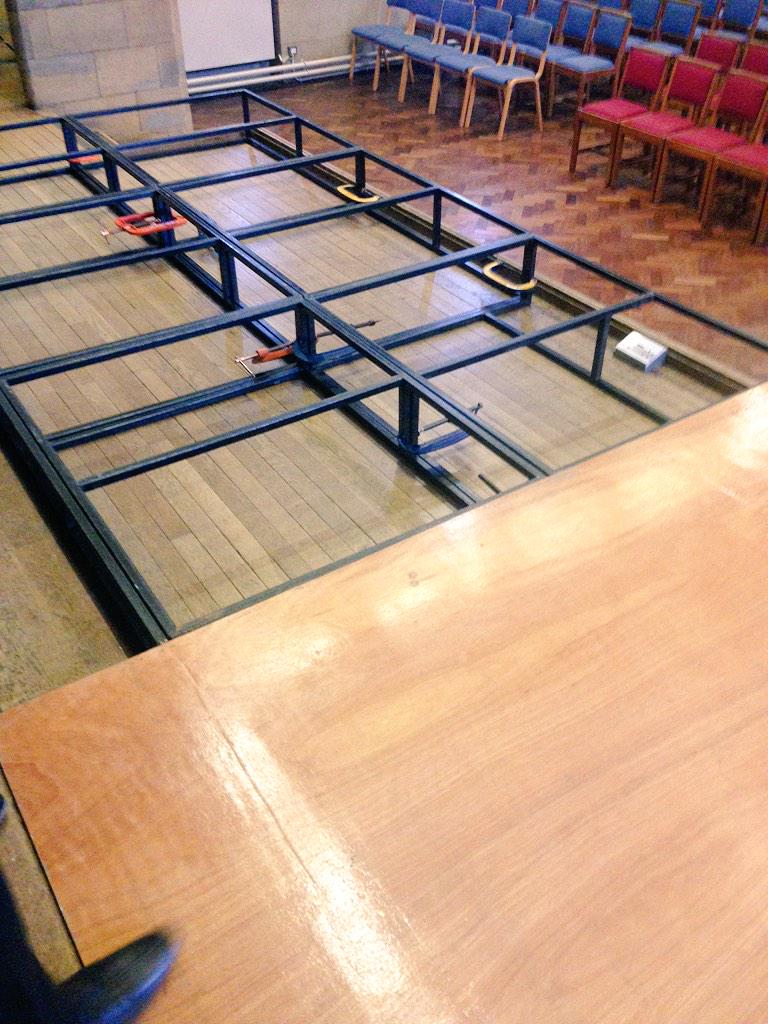 We nearly have a stage!!