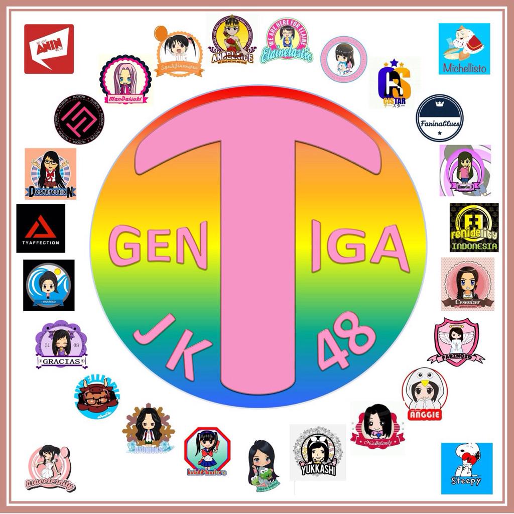 Farinsiders's tweet photo. Yang nanya di pojok kiri ada logo apa itu? Iyah ini logo kita dari fanbase #genTiga cc : @FansGen3JKT48 http://t.co/k7pRrn3bLO