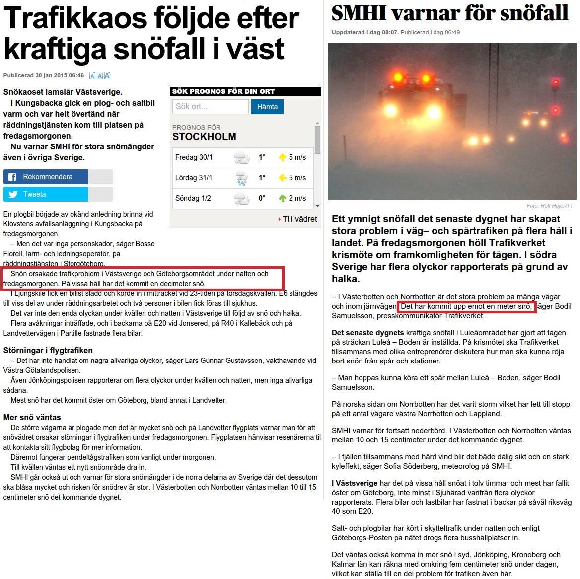 willedavidssonn's tweet photo. Skillnaden mellan snökaos i södra och norra Sverige.. http://t.co/f9kUyN2mvm