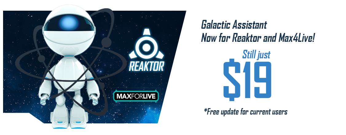 SoundMorph's tweet photo. Galactic Assistant now in Reaktor and Max4Live!
http://t.co/P80MNGNc4X
#gameaudio #sounddesign #synth #soundmorph http://t.co/E1KW9AxY25