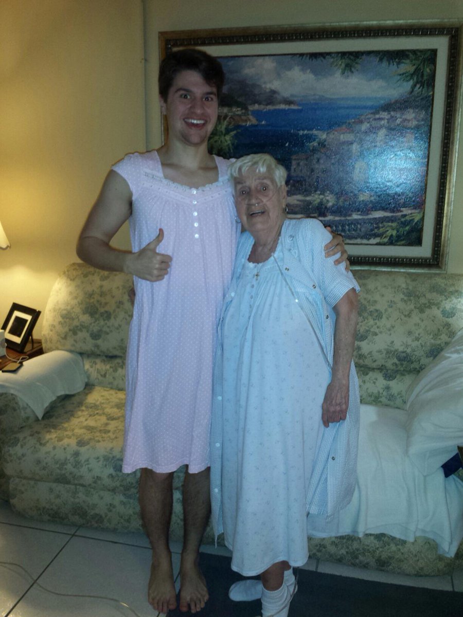 Grandma Wear Matching Nightgowns After Grandson And Grandma Wear 