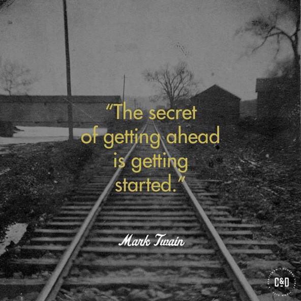CloakandDapper's tweet image. The secret of getting ahead is getting started. - Mark Twain #wisdom #leftshark