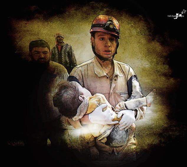 _bsalima's tweet photo. #TheRevolutionContinues. Sorti des décombres,  un autre enfant victime de Bashar @UDIUC  @UN http://t.co/kc6gpSaQf1