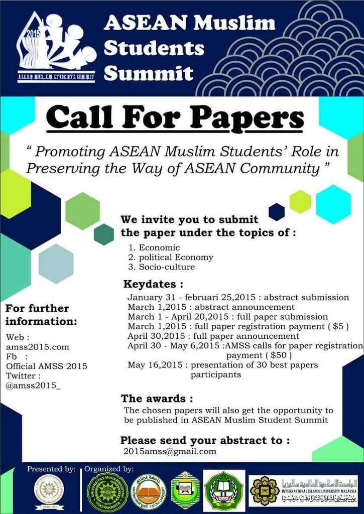 JogjaToday's tweet photo. #jogja @andrre2lumut: ASEAN Muslim Student Summit | Call For Papers http://t.co/1AydXYR6xj