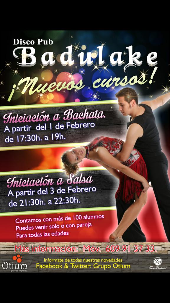 Badulake10's tweet photo. NUEVO CURSO DE INICIACIÓN A SALSA! ! 

PUEBA SIN COMPROMISO

PARA TODA LAS EDADES

CONTAMOS CON MÁS DE 100 ALUMNOS http://t.co/8s0g4BTPBJ