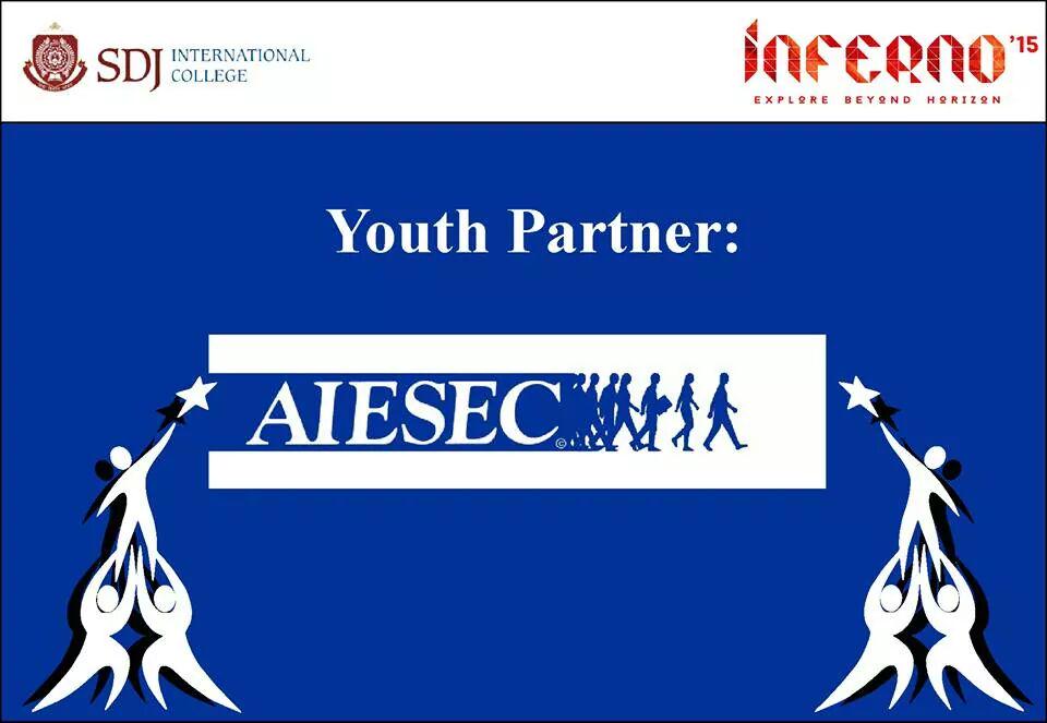 Inferno_sdj's tweet photo. Proud to annouce that AIESEC-World's largest student-run organisation is now our youth partner.
#Inferno15 http://t.co/XRaIpseVCc