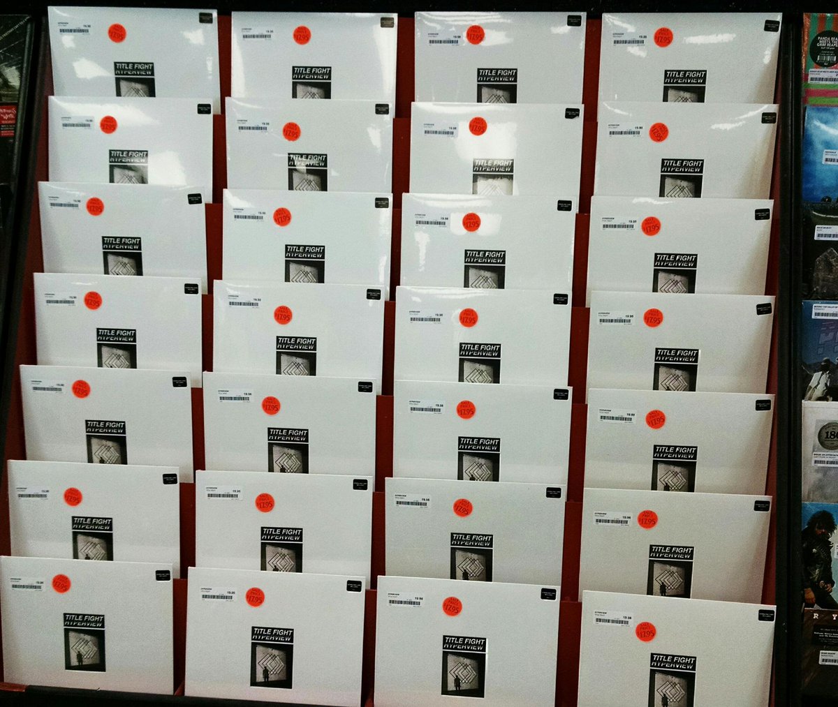 galleryofsound's tweet image. @titlefight #Hyperview #vinyl stacked up for the big show tonight @ 6pm 186 Mundy St location @AntiRecords