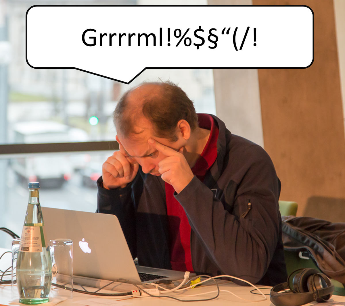 oengels's tweet photo. #precon speaker is a hard job  @ #sqlkonferenz - #sqlpass_de > Hey @NikoNeugebauer, headaches with #columnstoreindex? http://t.co/UKQyCrRkIK
