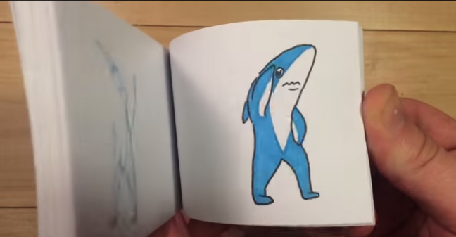 Super Bowl shark dance flipbook incredible and not just because someone bothered to make it. some.ly/7rodUCI