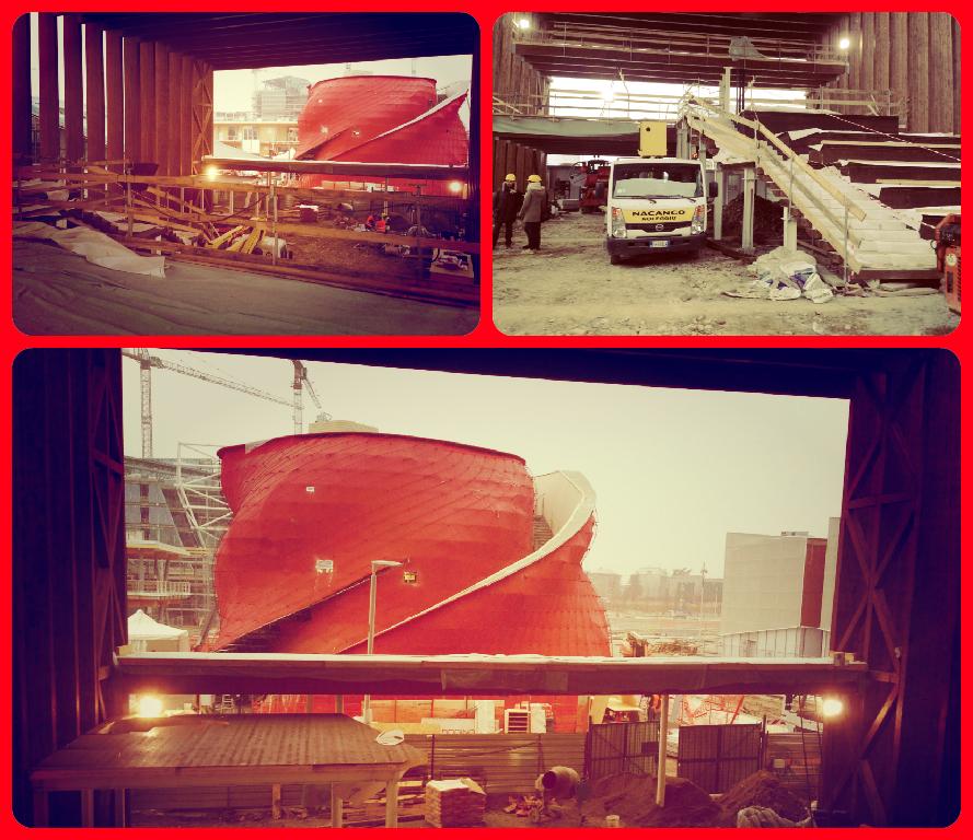 CocaColaIT's tweet photo. La webcam ci aggiorna sullo stato dei lavori del Padiglione #CocaCola a @Expo2015Milano! http://t.co/nsqLrcPIF7