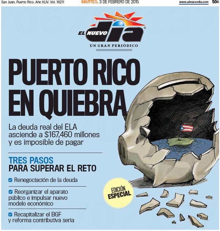 FuerzaDPueblo's tweet photo. .@ricardorossello reacciona a publicación "Puerto Rico en Quiebra" @ElNuevoDia  http://t.co/PChye3cZYz http://t.co/678qlIDG0Z