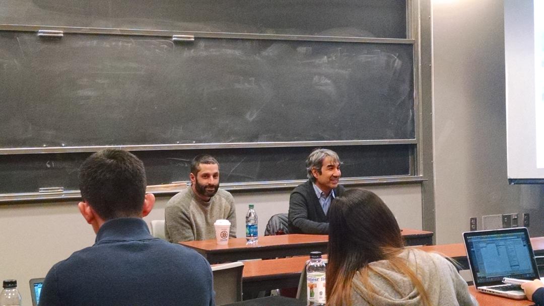 BCGradTechClub's tweet photo. So excited to hear @bijan and @RunKeeper CEO @jjacobs22! #BCisTech http://t.co/kqV4qEXIKc