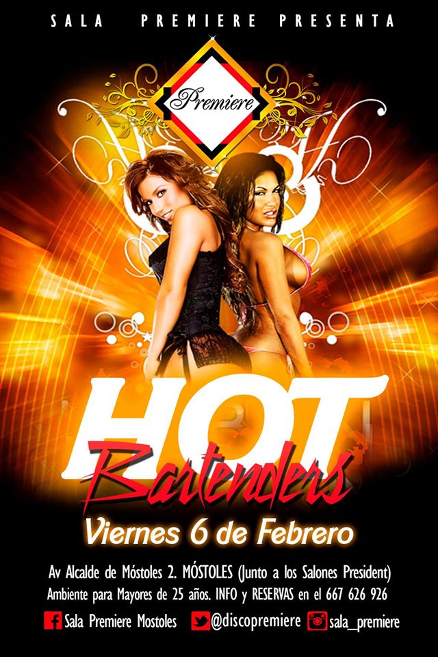 Ya estamos a martes!
Ya queda menos para el fiesteen mas caliente de la zona sur!
HOT BARTENDERS
TE LO VAS A PERSDER?