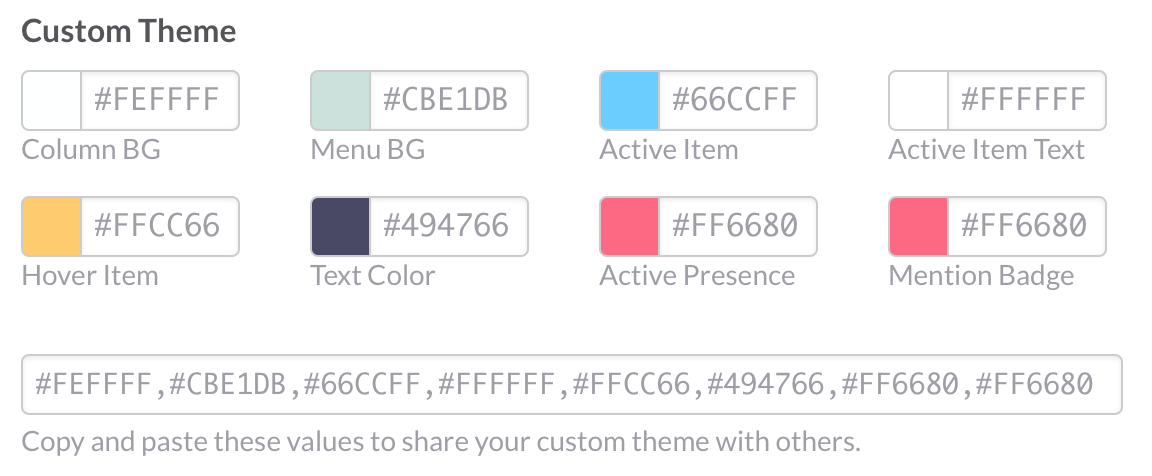 AsherVo's tweet photo. @SlackHQ Haha yep! I'm even using a Threes theme :)

#FEFFFF,#CBE1DB,#66CCFF,#FFFFFF,#FFCC66,#494766,#FF6680,#FF6680 http://t.co/JwWsNY1jJ5