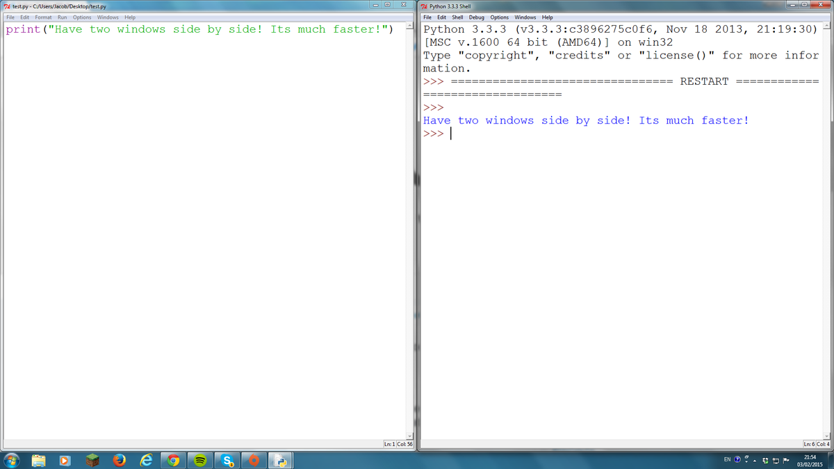 Pythoncode's tweet image. TIP: Have two windows snapped open side by side ! Its much faster! #Python