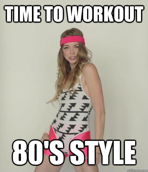 awesome80sprom's tweet photo. How is your New Years Resolution is going?! Ours is quite simple! #80sworkouts http://t.co/amzVghb9tp