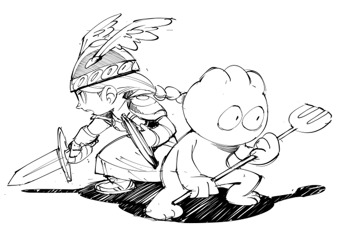 お絵かき:ワルキューレの伝説 