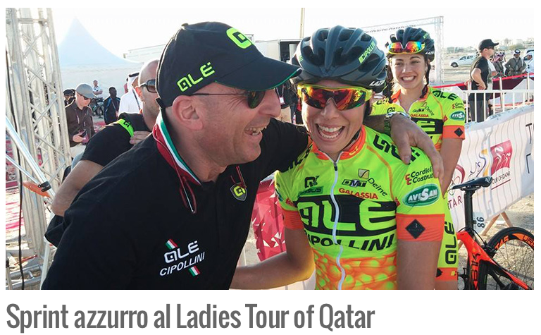 BiciLive's tweet photo. Sprint azzurro al Ladies #Tour of #Qatar
http://t.co/OXSx6g7ZXt
@A_Cucinotta @GiorgiaBronzini
#ciclismo #bicistrada http://t.co/nUrtaQqZQV