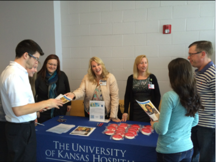 KUhospitalJobs's tweet image. Cynthia and Gina are out recruiting for Graduate Nurses today at @MissouriWestern! #KUHospital #nursing