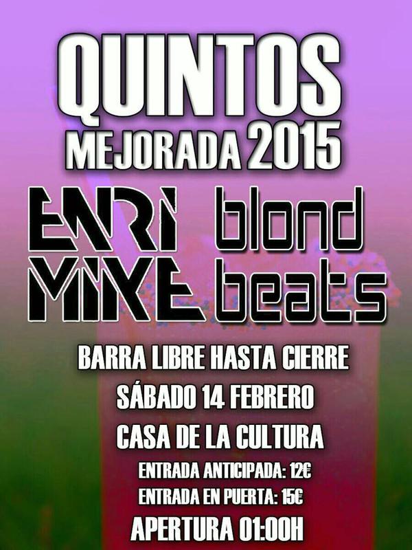 El último día para comprar las entradas anticipadas sera el 11 de febrero ENTRADAS POR MENSAJE DIRECTO, TE ESPERAMOS!