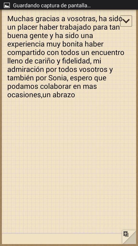 madridconsonia's tweet photo. Queremos compartir Con  @SoniaZWallsGH14 y tod@s vosotros unas palabras q nos ha mandado Juan (animador)d la cena http://t.co/pFl1GowElp
