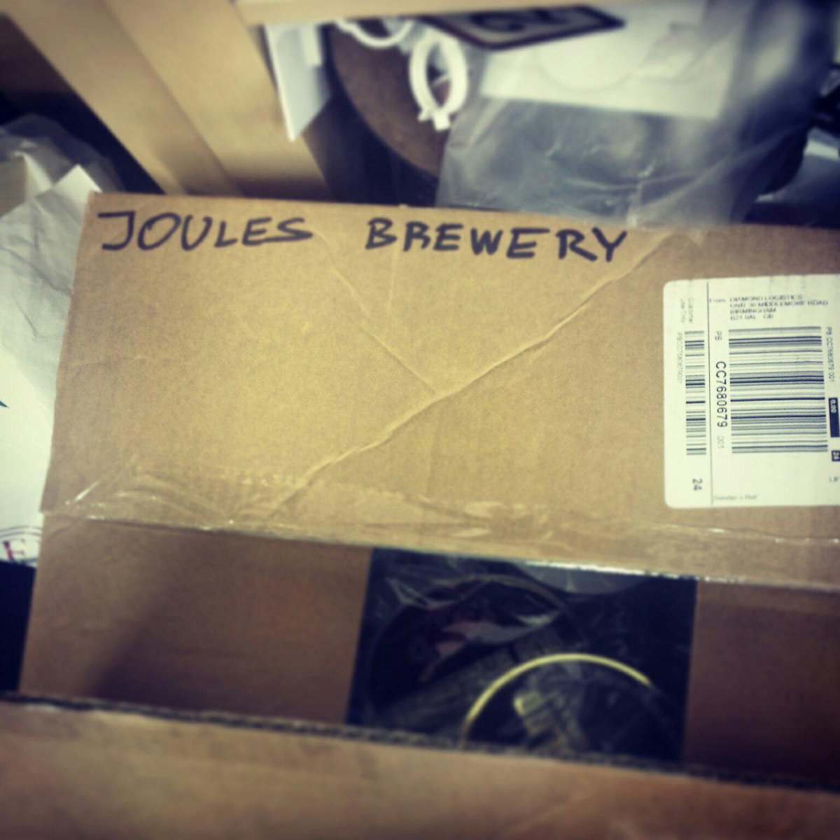 joulesbrewery's tweet image. This arrived earlier - Not going to open it just yet as that would ruin the surprise! #Shropshire #SpringSeasonal