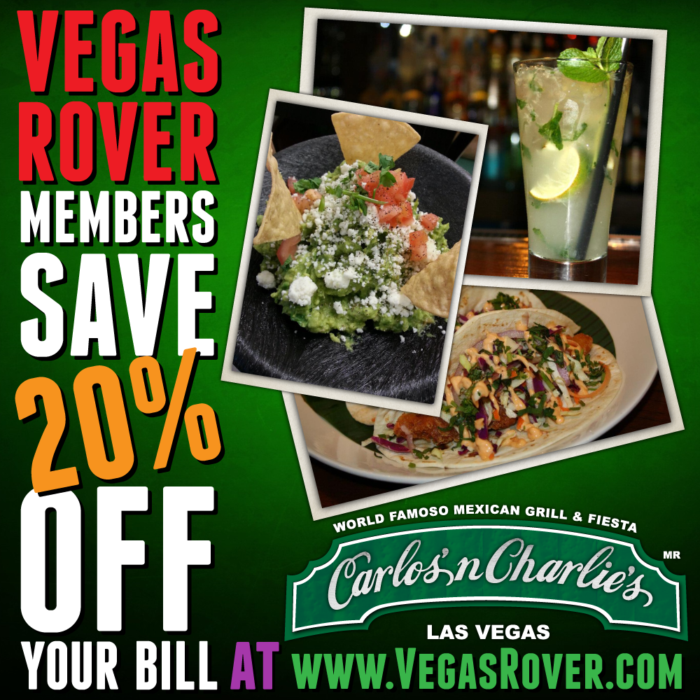 VegasRover's tweet photo. Vegas Rover Members Save 20% Off Bill or Get 2 For 1 Frozen Margaritas!
Fav and Retweet If You Love #Vegas #Deals. http://t.co/9SYbd2uouf