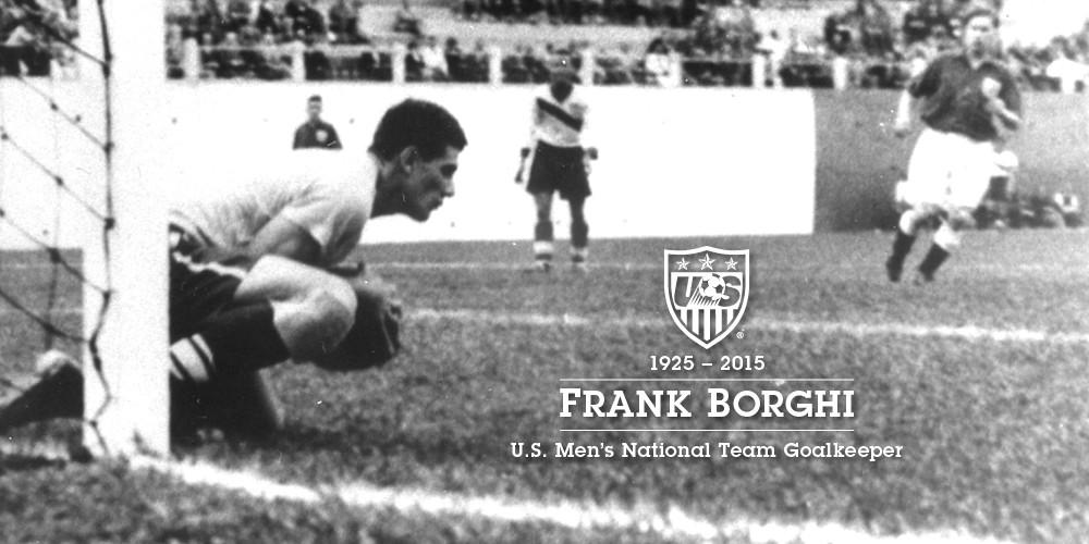 The U.S. Soccer family mourns the loss of 1950 #FIFA World Cup goalkeeper Frank Borghi. A pioneer who will be missed.