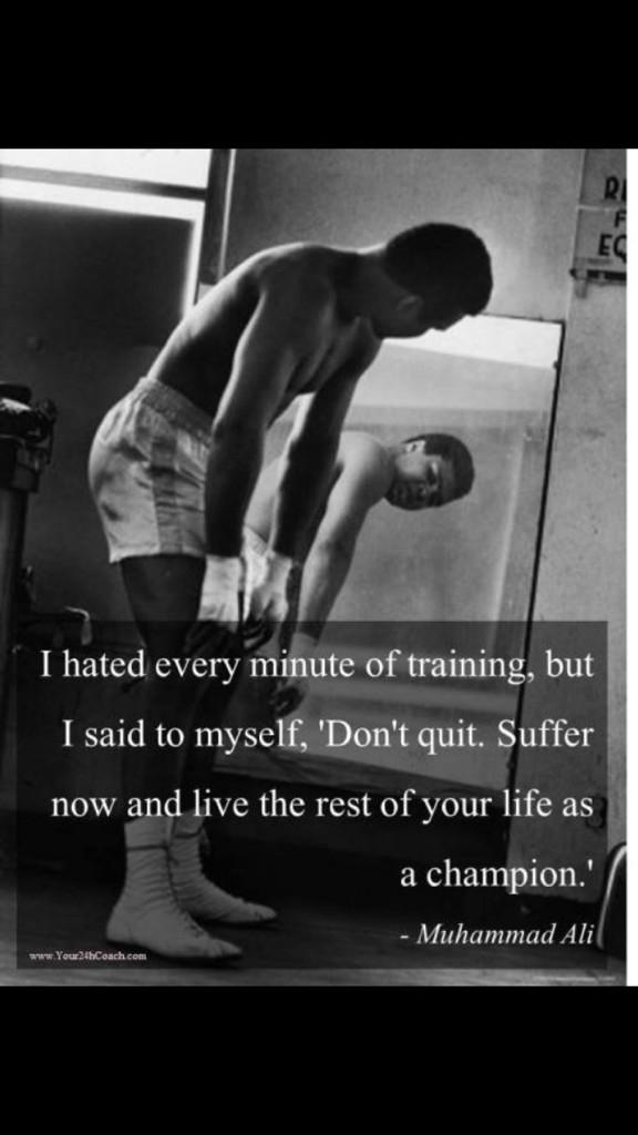 sometimes you must suffer to succeed