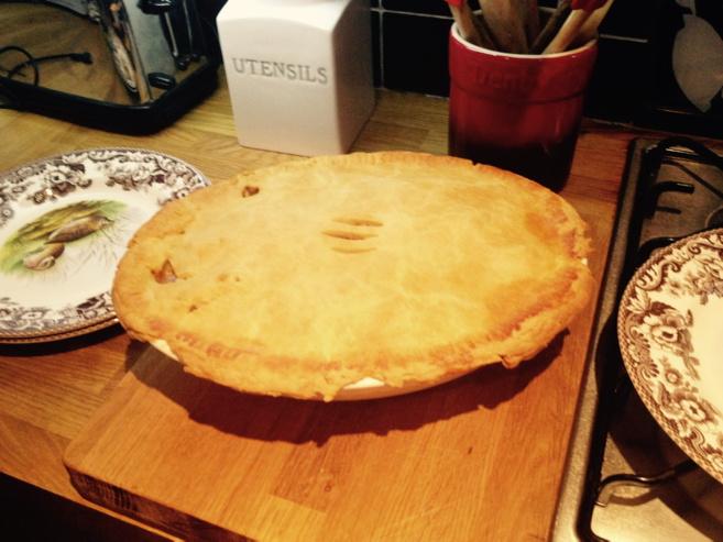 eamon70's tweet image. One of Alison's wee potato and meat pie's doesn't look to bad