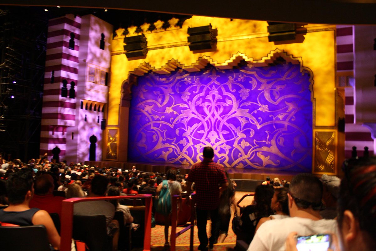 FindTMouse's tweet photo. Disney's Aladdin - A Musical Spectacular showtimes: 12:40 2:20 4:45 &amp; 6:20 #CaliforniaAdventure http://t.co/fp7w1jfOTc