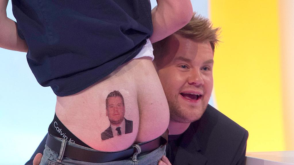 When Niall got James Corden's face tattooed on his bum. 