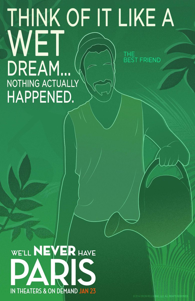 See <a href="/ZacharyQuinto/">Zachary Quinto</a> as Jameson, <a href="/SimonHelberg/">Simon Helberg</a>'s post break-up wingman in <a href="/NeverParisMovie/">Never Have Paris</a> here: bit.ly/183G5b