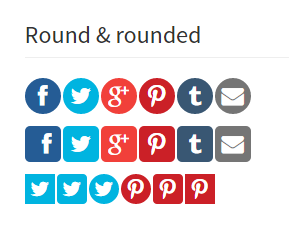 First feature and github issue #1 done: Round &amp; rounded corners - here we go!  socialsharekit.com