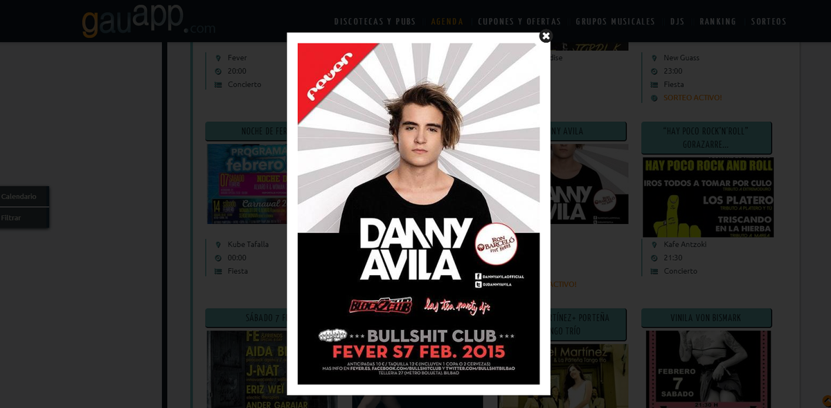 gauapp's tweet photo. @DJDannyAvila llega a @BullshitBilbao para poner @FeverClubBilbao PATAS ARRIBA! Sorteamos 2 entradas! RT y FOLLOW! http://t.co/MmzbwVAuxj