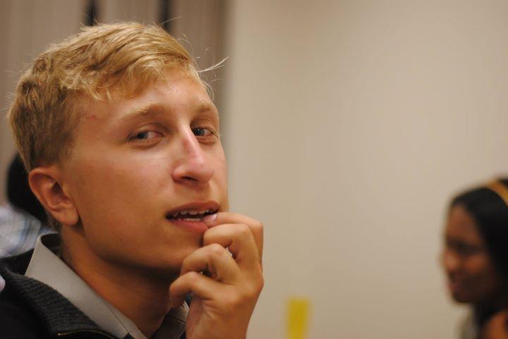 FITFRAS's tweet photo. Florida Tech delegate Warren Pittorie is really, really... Really ready for FRAS! #fras2015 #floridatech http://t.co/OzNmoMs1ut
