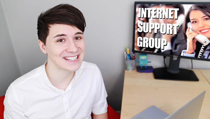 YouTube's tweet image. .@danisnotonfire checks in on the #InternetSupportGroup goo.gl/Oca0XB #UncleDan
