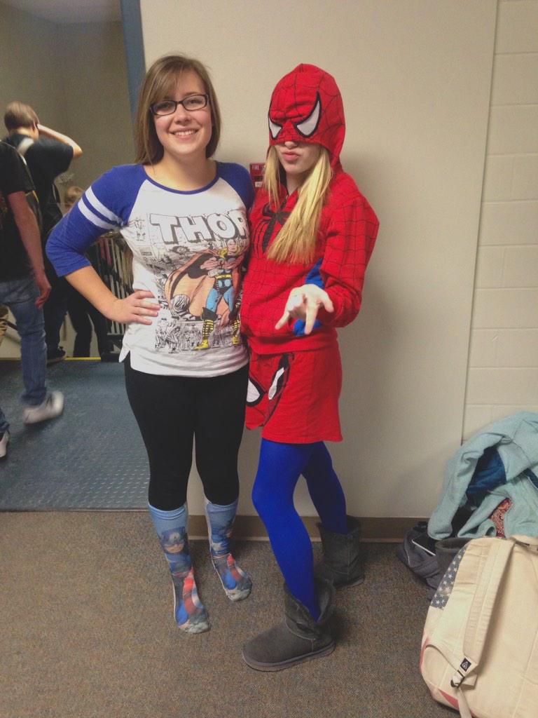 IrondequoitSC's tweet photo. Great start to iFest week with Superhero day everyone!! ππ₯ #iFest #SpreadThePride @Hannahbananaa00 @sydneykayla_24 http://t.co/KWPBqJ1hq4