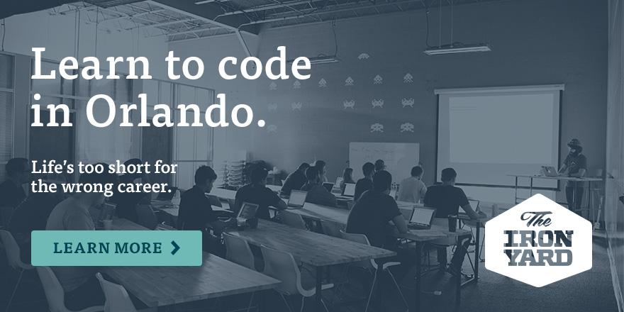 TheIronYard's tweet photo. Learn to code in Orlando. Life's too short for the wrong career. http://t.co/M0HwJJj28R http://t.co/WFTDTiFFCb