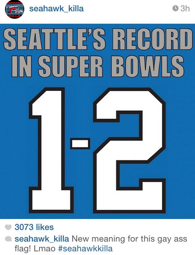 Harjas_Grewal's tweet photo. Your daily memes exposing the Seattle bandwagon, loud mouth Sherman and their overrated QB #2012thMan http://t.co/hPXDaRRAbY