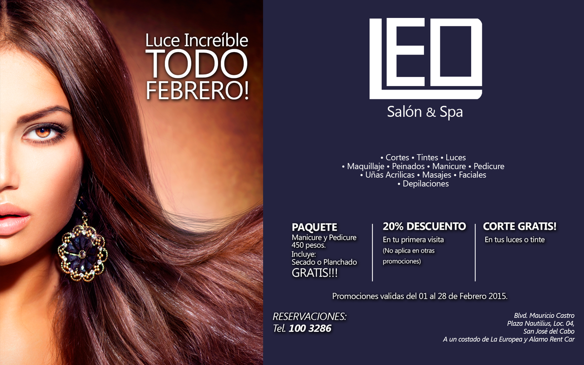 plazamagcabo's tweet photo. LEO Salón & Spa... Luce espectacular todo el mes de Febrero! #cabo #belleza #cabospa #estilista #spa #maquillaje http://t.co/fDVZRrUktZ