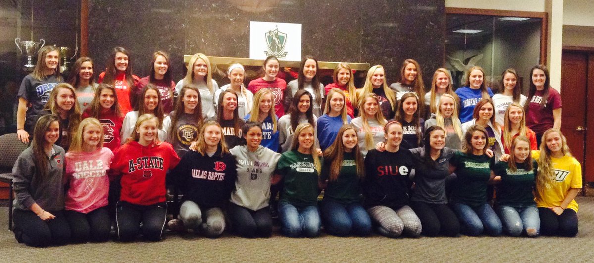 SLSGSoccerClub's tweet photo. Congrats to all the SLSG players who were honored at tonight's Signing Day Celebration. Good luck at the next level! http://t.co/SYZvoB0MRu