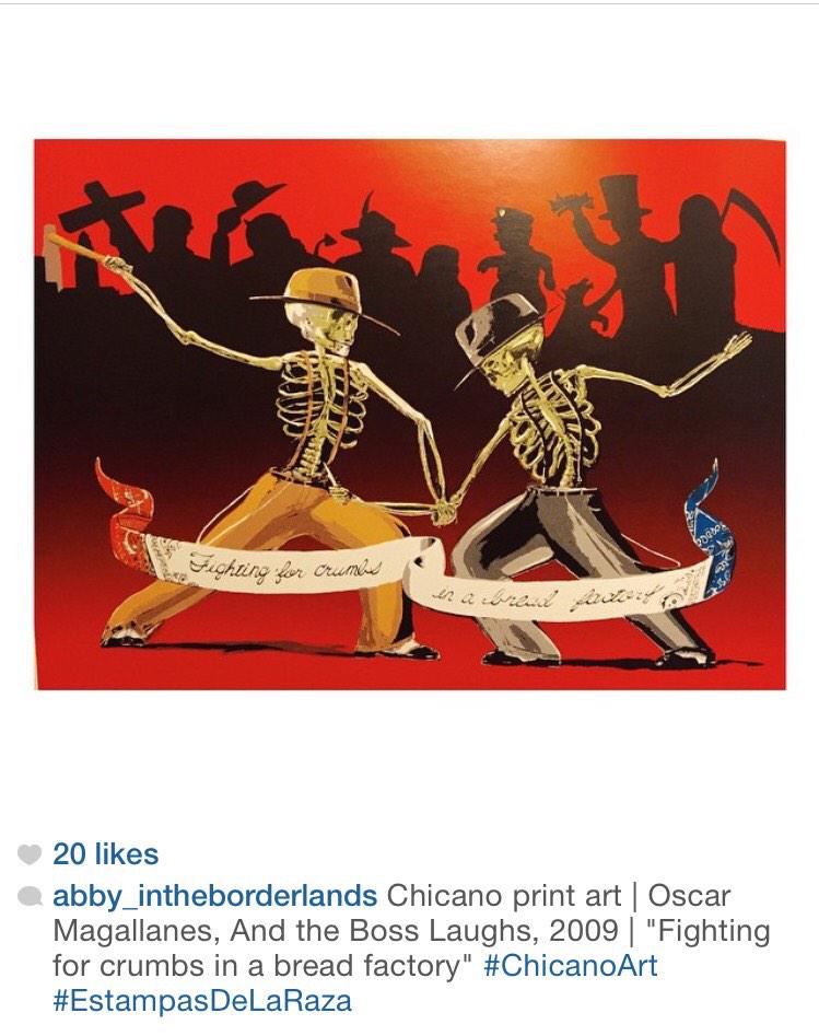 NotoriousBLT90's tweet photo. "Fighting for crumbs in a bread factory" #chicanoart #simon #OraleEse http://t.co/fCgV9fOBaz