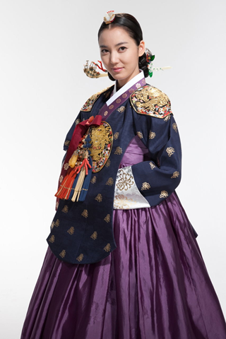 purple hanbok