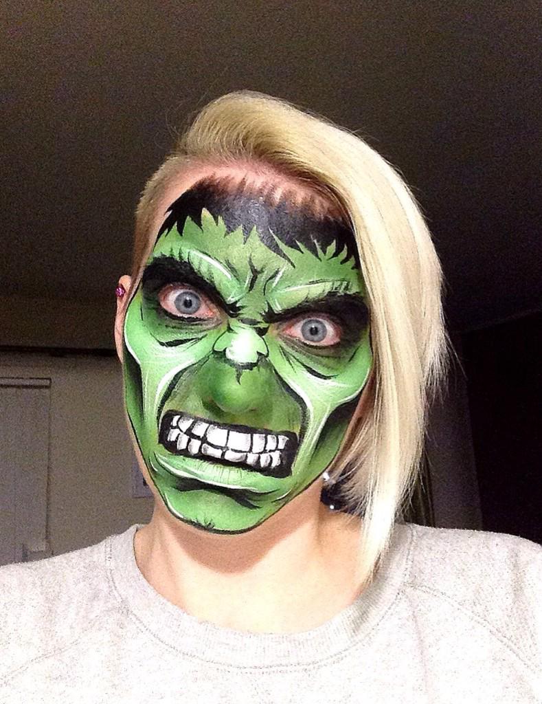#hulk #facepaint #facepainting #green