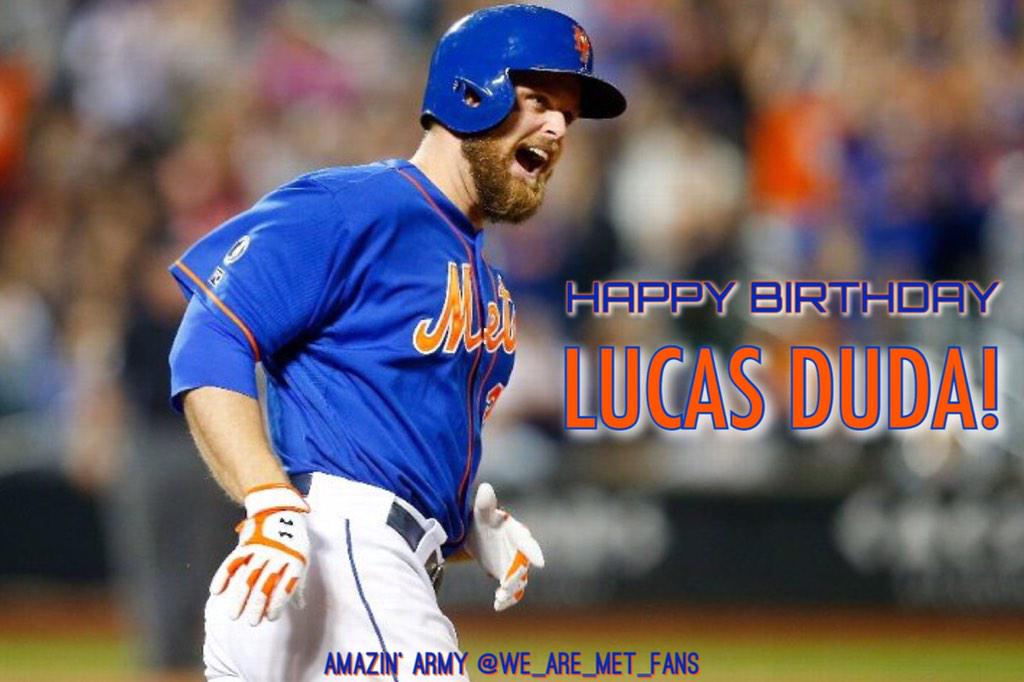 Happy 29th Birthday to Mets first baseman Lucas Duda! 