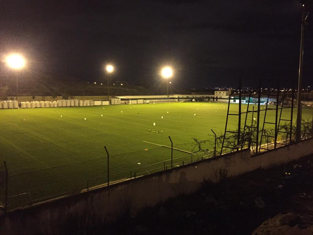 Foto del proceso de transformación de este gran campo ! #ForzaSanta